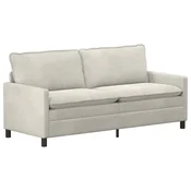 Vidaxl Kavč Krem 196 x 81 x 87,5 cm Žamet