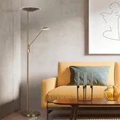 Trio Lighting LED-stoječa svetilka Brantford za branje, starinski medenina - Dnevna soba/jedilnica - Sodobni - starinsko medenina - Kovina
