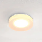 Bopp LED-stropna vgradna svetilka One, aluminijasta barva, O 9 cm - Dnevna soba/jedilnica - Sodobni