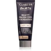 Claresa Care All Day Beauty Protective Foundation zaščitni tekoči puder SPF 50 odtenek 1N Light Neutral 30 ml