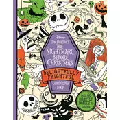 Disney Tim Burtons The Nightmare Before Christmas Delightfully Frightful Colouring Book