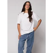 Organic bela majica - Organic boyfriend tee off white