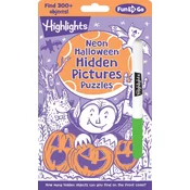 Halloween Neon Hidden Pictures Puzzles