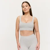 GymBeam Lift Seamless Sports Bra Grey