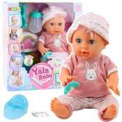 Dojenček v roza oblekici lula in joka 35 cm