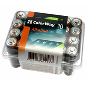 ColorWay Alkalne baterije AA/ 1,5 V/ 24 kosov v pakiranju/ Plastična škatla
