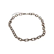 Robust chain necklace made of antique brass