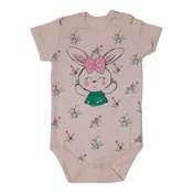 SAN-TEX Bodi za bebe kratkih rukava Zeka, Roze