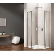 LORO Kvadrantna tuš kabina 900x900 mm, prozorno steklo - 90x90 cm - Gelco - LORO - 24 - Kvadrantne tuš kabine - 900 - 2000 - 900 - 6 - 14