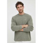 Pamučni pulover G-Star Raw boja: zelena, lagani