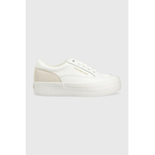 Tenisice Calvin Klein Jeans Yw0yw00864 Vulc Flatf Low Cut Mix Material boja: bijela