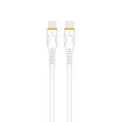S-link SW-C130 beli kabl USB-C (muški) na USB-C (muški) 1m