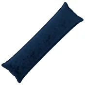 Vidaxl Dekorativna blazina HOUTEN Temno modra 40 x 145 cm Flanel