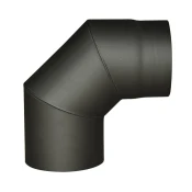 Dimno koleno 125mm/90d.t.1,5mm BLACK