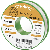 Stannol Spajkalna tuljava Stannol HS10-Fair Sn99.3Cu0.7 100 g 1.0 mm