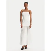 Bardot Večerna obleka Solana Mesh 59875DB2 Bela Slim Fit