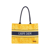 SVILANIT modna torba Carpe Diem, rumena - 42,5x32,5x12 cm