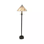 Brilagi - Tiffany vitražna podna lampa FOLIA 2xE27/60W/230V