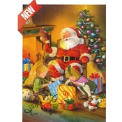 D-Toys - Puzzle Odvijanje daril z Božičkom - 240 kosov