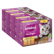 Multi pakiranje Whiskas Pure Delight porcijske vrečke 96 x 85 g - Perutninski ragu v želeju
