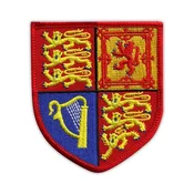 shumee Našitek grba Združenega kraljestva - Kraljevi - Magnetna podlaga - Vezen našitek/značka/emblem