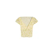 Bershka Bluza  rumena / svetlo rumena / svetlo zelena