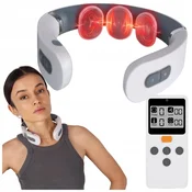 Masažer za vrat, ogrevalna masaža, shiatsu, EMS, tens, elektrostimulator, PRO