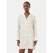 LAUREN RALPH LAUREN Nočna srajca ILN32535 Kremna Regular Fit