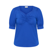 KAFFE CURVE Majica KCSissy temno modra