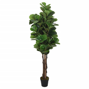 vidaXL Umjetno stablo lirastog fikusa 232 listova 180 cm zeleno