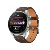 Huawei Watch 3 Pro Brown Leather Strap
