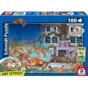 Schmidt - Puzzle Nighttime animal visit - 100 dijelova