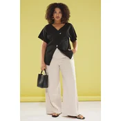 Trendyol Curve Ženska bluza Tbbss25Af00071, Crna