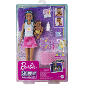 Set za igru Barbie Skipper - Babysitter Barbie s plavim pramenovima