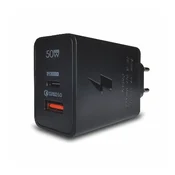 Bavin Punjac KeKe PD002, 50 W, USB-A i Type C, Crni