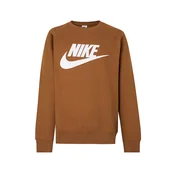 Nike Sportswear Majica CLUB rjava/bela