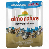 ALMO NATURE mačji priboljšek Snack Azul Label Snack (piščanec) 3x5g