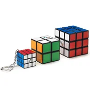 Komplet Rubikove kocke trio 3x3 + 2x2 in obesek 3x3
