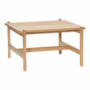 Mizica z mizno ploščo v hrastovem dekorju v naravni barvi 80x80 cm Dash – Hübsch