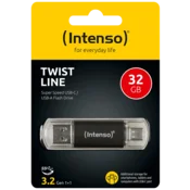 Intenso Twist Line USB kljuc, 32 GB, USB-C i USB-A 3.2 Gen 1x1