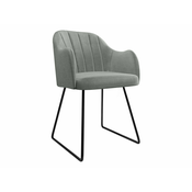 Stol Comfivo 102 (Magic Velvet 2217) Siva, Črna, 78x46x56cm, Blago, Kovina