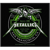 Metallica Beer Label Sew-On Patch