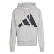 ADIDAS SPORTSWEAR Športna majica Essentials pegasto siva/črna