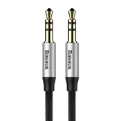 BASEUS Yiven Audio Cable Cable 3.5 male Audio M30 1.5M Silver+ Black