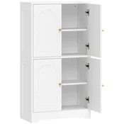 Homestar Kuhinjski omarica visoka omara z 2 nastavljivima policama 60x30x110 cm bela