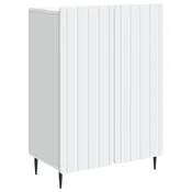 Vidaxl Strani šal Bela 66 x 34,5 x 92 cm Inženirski les
