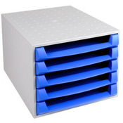 Set ladica Multiform the Box, 5 otvorenih ladica , Plava