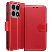 AVIZAR Denarnici ovitek za Xiaomi 17 z zložljivo funkcijo stojala, Rdeča, (5000274468)