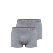 Fila Moške boxer spodnje hlače Logo boxer Siva