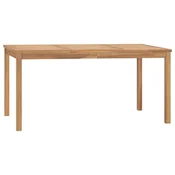 Vidaxl Vrtna jedilna miza 160x80x77 cm trdna tikovina